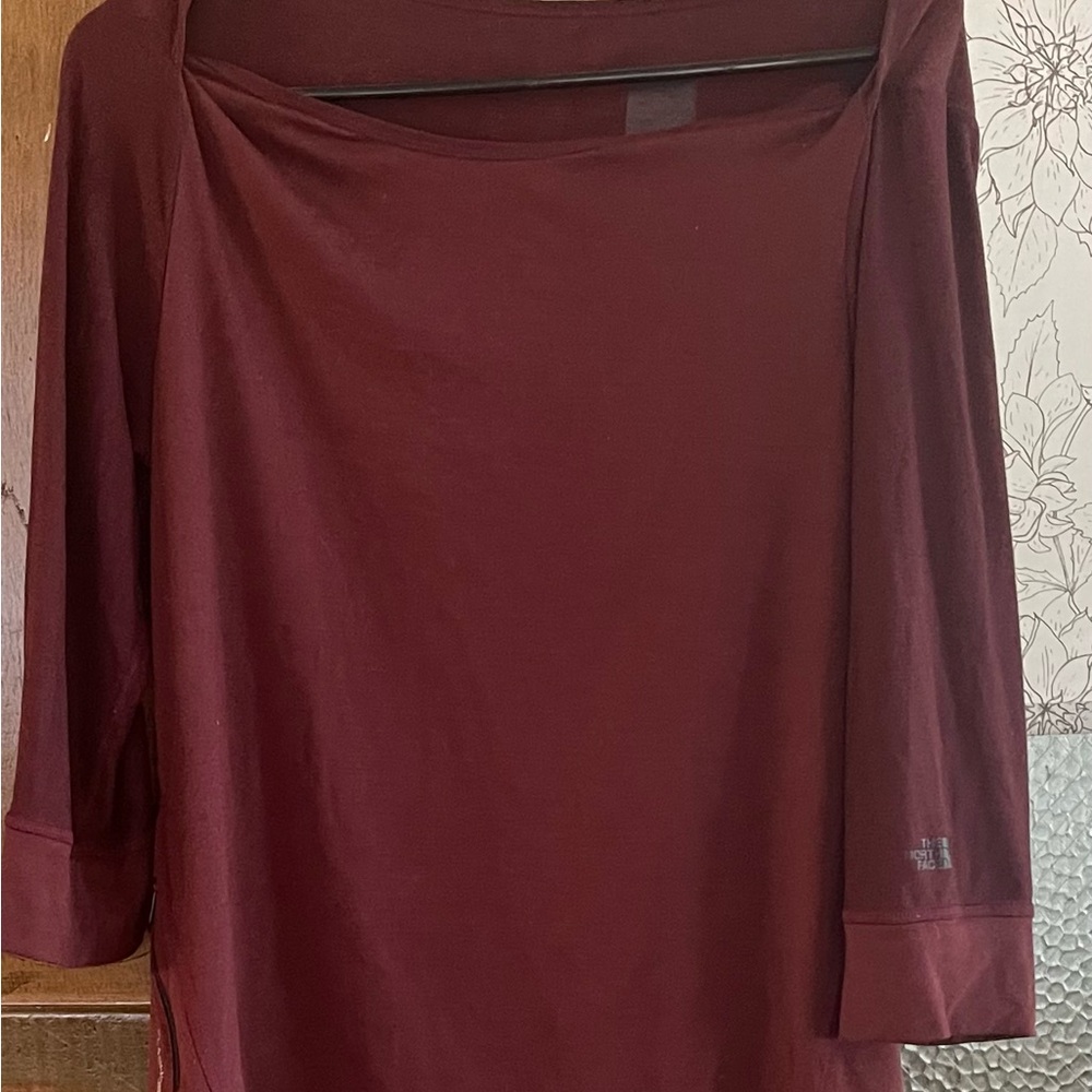 The North Face Women's Burgundy Long Sleeve Tee